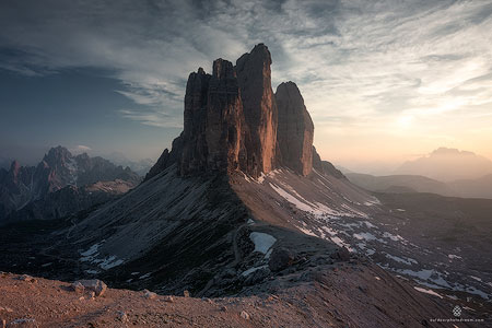 Botei Rys, a Kazakh Eagle Hunter crossing a river with his eagle from Altantsögts district of Bayan-Ölgii Province in western Mongolia.